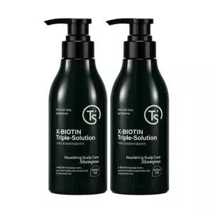 TS 엑스비오틴 샴푸 트리플솔루션 베르가못향 500g 탈모 두피 케어 2개 Ss
