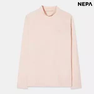 여성 도노 하이넥 메쉬 긴팔 라운드 티셔츠(7M45369-H03)