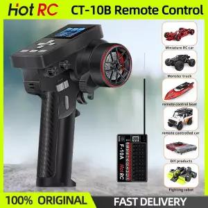 수집품 RC HOTRC CT-10B 리모컨 2.4Ghz 송신기 라디오 컨트롤 자동차 탱크 로봇 보트 부품용