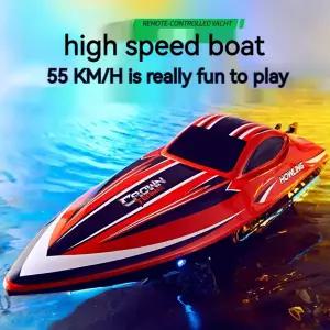 수집품 RC Hj818pro 고속 원격 제어 보트 41cm 브러시리스 모터 경쟁 고마력 모델 어린이 물 장난감