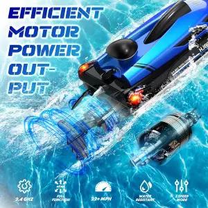 수집품 RC HJ808 배터리 보트 2.4Ghz 25km/h 고속 원격 조종 레이싱 수상 레이싱보트 스피드보트 어린이 장