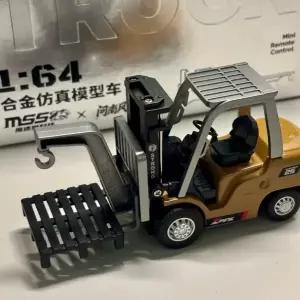 수집품 RC 실물 크기 2.4g 무선 조종 건설 차량 164 미니 굴삭기 덤프트럭 지게차 장난감 발렌타인데이 선