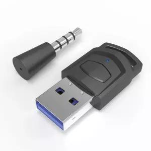 2 in 1 USB 블루투스 5.0 PS5 PS4 게임 콘솔 PC 헤드셋 오디오 송신기 무선 헤드폰 어댑터 리시버