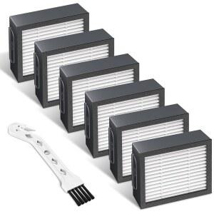 개선된 손 필터 교체 I-로봇 룸바 E & J 시리즈 I1+ I3+ I4 I5 /PLUS I6+ I7 I7+ I8+ E5 E6 E7 진공 청소기 부품 46391616 팩 고효율 +1 청소 브러시 hQ2