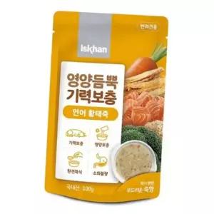 (ABM도매콜) 이스칸 영양듬뿍 기력보충 독 연어 황태죽 80g
