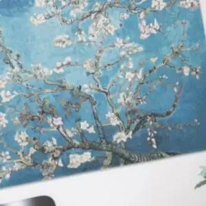 세모소 벽걸이현수막 사무실배경액자 꽃나무 고흐작품 패브릭가리개 1개 150X200CM
