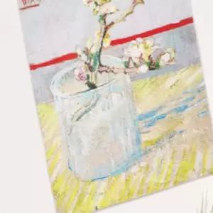 세모소 무타공가리개 고흐작품그림 가게실내액자 현수막천 화분병꽃 1개 130X150CM