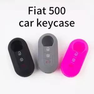 실리콘 자동차 키 케이스 커버 피아트 500 두카토 500L 푼토 란시아 무사 시트로엥