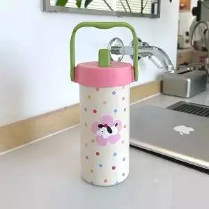 스테인레스 스틸 휴대용 절연 컵 600ml 대용량 스포츠 보온병 차 인퓨저 낙하 방지