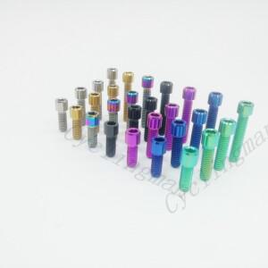 CyclinGM호환an 티타늄 티 볼트 M4X10 13.5 15 20mm 알렌 키 자전거 후면/전면 변속기 H/L 조정용 소형 헤