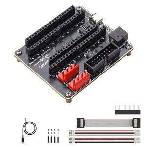 ESP32-S3-DevKitC-1 및 ESP32-DevKitC V4용 RGB 매트릭스 보드, 공급 어댑터 VH-4P 전원 연결, 5V 커넥터 디스플레이와 입력, 패널 듀얼 드라이버 장치, USB-C/DC LED HUB75