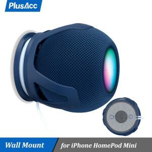Homepod 미니 소형 플러그 마운트용 PlusAcc 벽걸이 홀더 내장형 케이블 관리 기능이 있는 공간 절약형 액