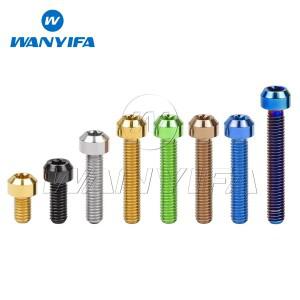 와니파 티타늄 볼트 M6x 10 15 20 25 30 35 40 45 50 55 60 65 70 80mm 톡스 헤드 Ti 나사 (자전거/바이크