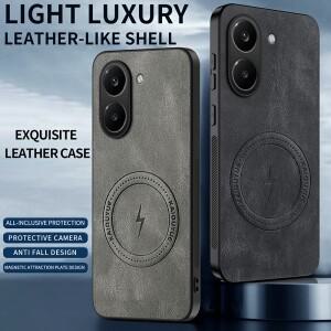 미포코 X7 X8 프로 맥스 C71 C85 F7 F8 울트라 M7 고급 클래식 가죽 자석 폰 케이스 커버