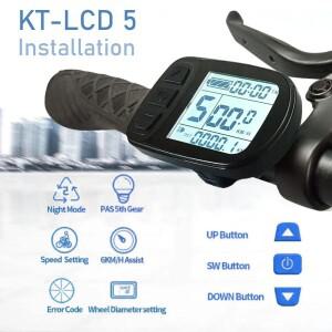 24V 36V 48V 스마트 KT LCD DISP Ktlcd5 컨트롤 패널 디스플레이 전기 자전거 부품