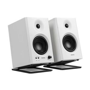 Edifier MR4 스튜디오 모니터용 2팩 기울어진 컴퓨터 책장 스피커 홀더 PreSonus Eris E3.5용 라이저 데스
