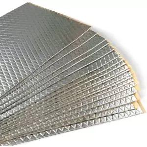 0pc/50pc 5MM 알루미늄 호일 자동차 사운드 단열 코튼 매트 엔진 보닛 방화벽 소음 방지 데드너 패드