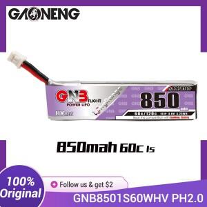 가오넹 GNB 1S 850mAh 3.8V 60C HV 리포 배터리 PH2.0 (베타75X  75mm FPV 드론  EZ 파일럿 프로  에맥스