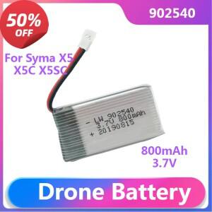 Syma X5 TK M68 MJX SG600 RC 쿼드콥터 헬리콥터 부품용 902540 드론 배터리 3.7V 800mAh 리포