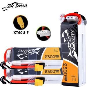 RC 헬리콥터 쿼드콥터 FPV 레이싱 드론 부품  업그레이드 TATTU  2300mAh  4S  14.8V  45C Lipo 배터리  XT
