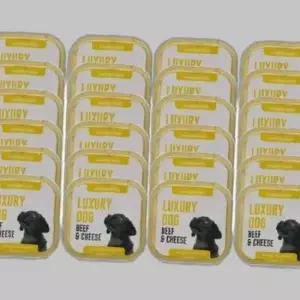 럭셔리독 강아지 시저캔 사각캔 100g 24개 소치즈