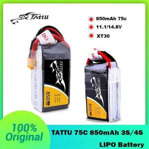 TATTU 3/4S 11.1V 14.8V 850mAh 75C 리포 배터리 RC 헬리콥터  쿼드콥터  FPV 레이싱 드론 부품용