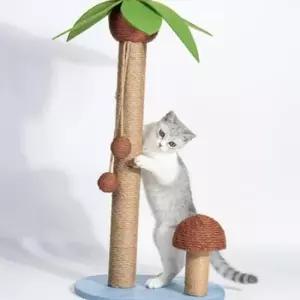 고양이 수직 스크래쳐 야자수 캣타워 73cm