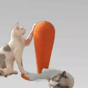 멍냥이랑 고양이 당근 수직 스크래쳐 소형