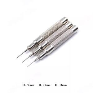 시계 팔찌 핀 제거용 스틸 펀치 세트  스트랩 바늘 핀  수리 도구  0.7mm