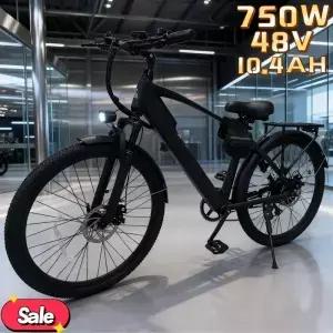 750W 모터가 내장된 26인치 전기 자전거 48V04AH 배터리 시간과 노력을 절약하는 도시 교통용