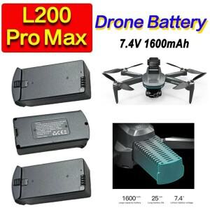 LYZRC L200 Pro/L200 Pro MAX 드론 배터리  Pro Max Bateria 용 7.4V 1600mAh