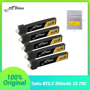 Tattu BT2.0 300mAh 1S 75C LiPo 배터리 Betafpv Air65 Meteor65 Pro 헬리콥터 쿼드콥터 FPV 레이싱 드론용