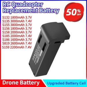드론 배터리 3.7V/7.4V 1600/1800/2000/2600mAh S135 S819 RC 쿼드콥터 교체