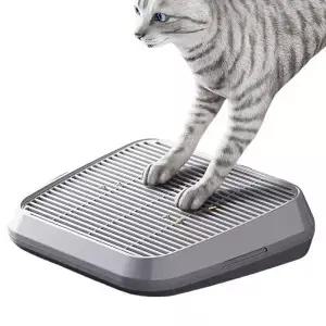 고양이 화장실 경사로 계단 높이 조절 가능 미끄럼 방지 트레이 필터 기능 흔적 간편 세척 용품