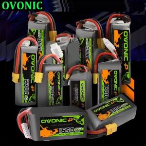 OVONIC Pro 4S 6S 1050mAh 14.8/22.2V 리포 배터리 RC FPV 비행기 쿼드콥터 헬리콥터 드론용