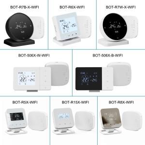 스마트 프로그래머블 온도 조절기 WiFi 무선 가스 보일러 배터리 제어 바닥 난방워터 TUYA