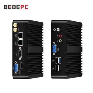 BEBEPC 팬리스 미니 듀얼 셀러론 J1900 인텔 PC J6412 LAN N2830