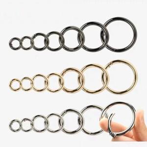 5피스 25/30/35/40MM 금속 스프링 버클 Carabiner 후크 핸드백 걸쇠 스테인레스 스틸 열쇠 고리 스냅 게이