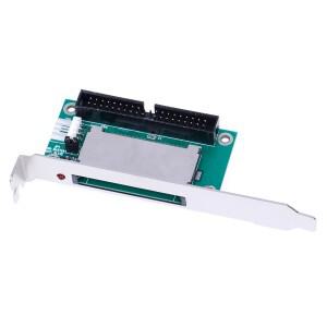 PCI 브래킷 후면 패널 컴퓨터 커넥터 및 연결 40핀 CF 컴팩트 플래시 카드-3.5 IDE 변환기 어댑터