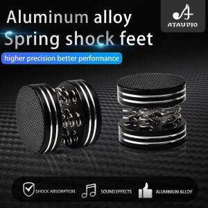 ATaudi호환O 4피스 HiFi 오디오 스탠드 피트 패드 스피커 앰프 CD 용  알루미늄 합금 충격 방지 발