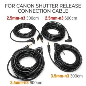 익스텐션 확장 셔터 릴리즈 케이블  캐논호환 N3  3m  6m  2.5mm  DSLR R5 5D2 5D4 연결
