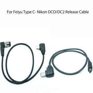 FeiYu SCORP/AK200S/C MINI2 Stabilizer 셔터 릴리즈 연결 케이블 NIKON호환 D7100 D7200 D750 Z8 Z9 D850