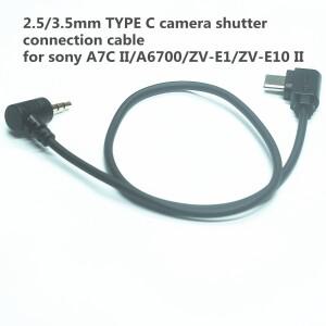 SONY호환 A7C II 릴리스 셔터 케이블 A6700/ZV-E1/ZV-E10 II(C타입-2.5mm/3.5mm) 연결