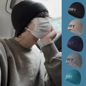 [룽스_66]겨울 니트비니 데일리 패션 로고비니 와치캡