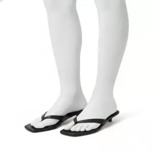 커스텀에이드 우먼 루미 키튼 플립 뮬 3cm CW0104BK