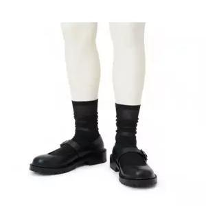 커스텀에이드 우먼 4 5cm 라운드토 청키 메리제인 루디 CW0053BK