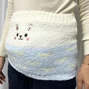 [라일리여성언더웨어] Rly 배따뜻하게 니트토끼 배워머 방한복대 복부워머