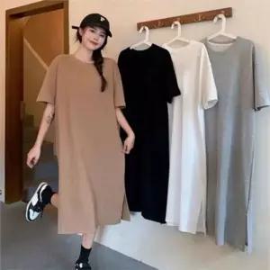 [라일리여성의류] Rly 루즈핏 여성 여름 원피스 빅사이즈 여성 반팔 원