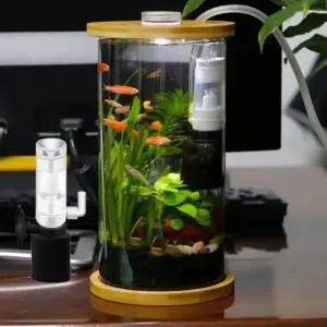 수족관 미니 내부 정수기 저소음 다층 여과기 소형 어항 흡착식 미디어 필터 Fish Tank Filter