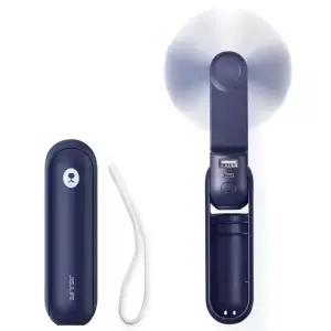 휴대용 개인용 선풍기 파워뱅크 및 손전등 탑재 여행용 다기능 여름 야외 용품 Blue